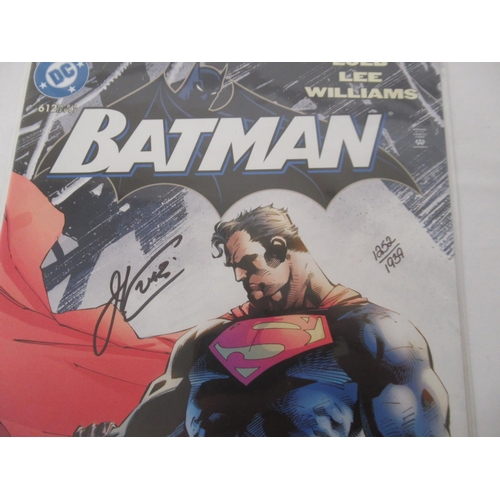 529 - DC - Batman #612 signed by Jeph Loeb, Limited Edition 1252/1939, Batman Detective Comics #700 signed... 