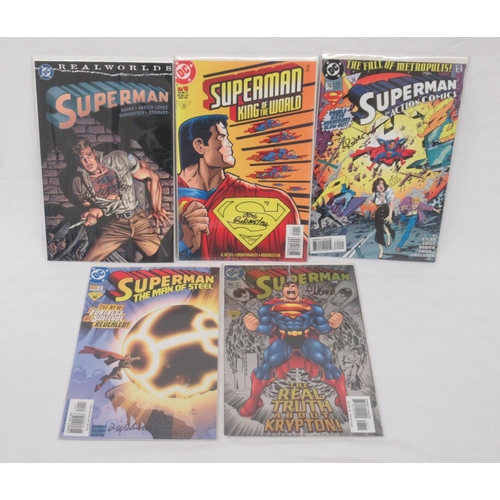 532 - DC - Superman Realworlds signed by Joe Rubenstein, Limited Edition 5/1500,  Superman King of the Wor... 