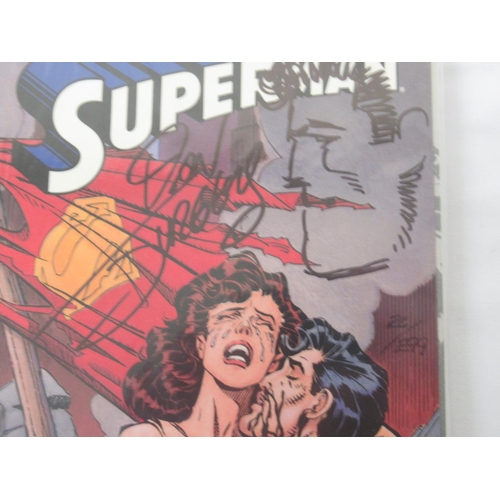 533 - DC - The Death of Superman signed and re-marked by Dan Jurgens, Limited Edition 26/299, Superman Day... 