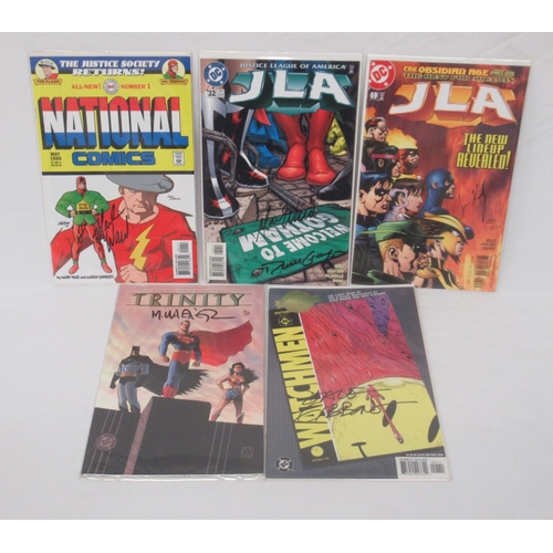 535 - DC - National Comics #1 signed by Mark Waid, Limited Edition 52/2500, JLA #32 signed by Mark Waid an... 