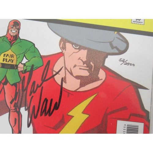 535 - DC - National Comics #1 signed by Mark Waid, Limited Edition 52/2500, JLA #32 signed by Mark Waid an... 