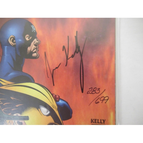 535 - DC - National Comics #1 signed by Mark Waid, Limited Edition 52/2500, JLA #32 signed by Mark Waid an... 