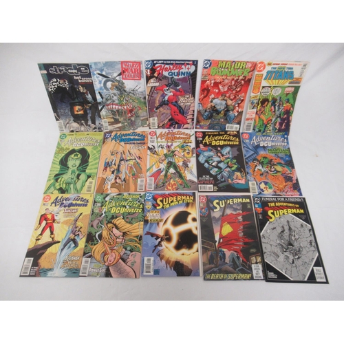 538 - DC Comics - mixed collection of DC comics to inc. Teen Titans, Steel, Robin, Superboy and the Ravers... 