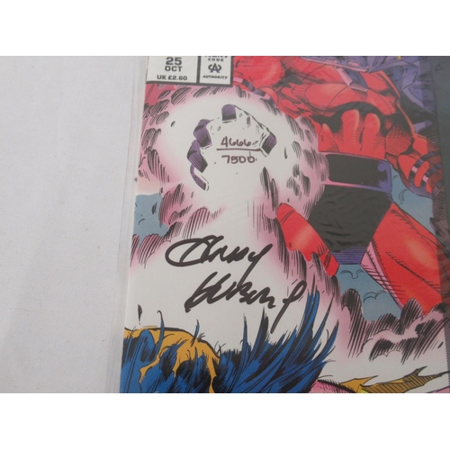 540 - Marvel comics X-Men - X-Men #25 signed by Andy Kubert Limited Edition 4666/7500, X-Men Chromium Clas... 