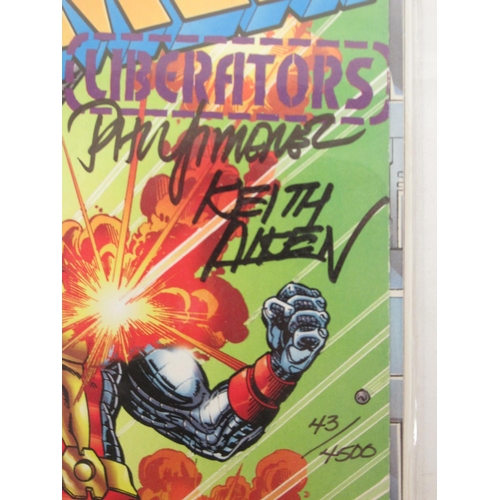 542 - Marvel Comics - X-Men The Liberators #1 signed by Phil Jiminez and Keith Aiken Limited Edition 0043/... 