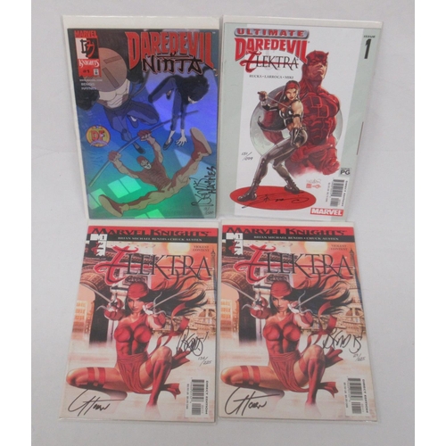 544 - Marvel Comics - Daredevil Ninja #1 Dynamic Forces Exclusive Cover signed by Brian Michael Bendis and... 