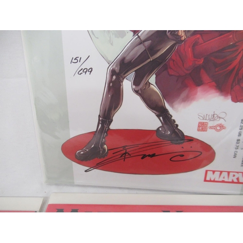 544 - Marvel Comics - Daredevil Ninja #1 Dynamic Forces Exclusive Cover signed by Brian Michael Bendis and... 