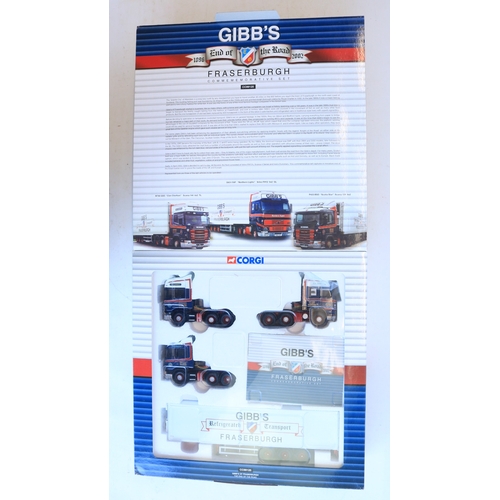 96 - Corgi 1/50 scale diecast limited edition CC99125 Gibbs Of Fraserburgh 'End Of The Road' 3 tractor un... 