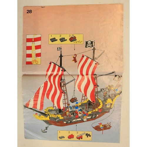 428 - Built up Lego 6285 Black Seas Barracuda Pirate Ship in excellent condition, with good condition inst... 