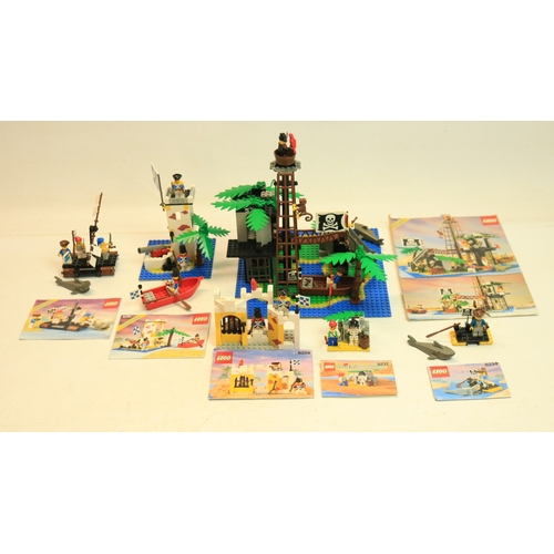 429 - Six built up excellent condition Lego Pirates sets, all with original instructions to include 6270 F... 