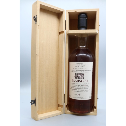 1390 - Bladnoch Aged 10 Years lowland single malt Scotch whisky, 43% / 70cl, with original wooden box