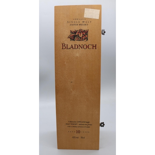 1390 - Bladnoch Aged 10 Years lowland single malt Scotch whisky, 43% / 70cl, with original wooden box