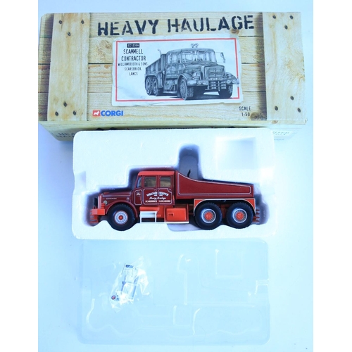 6 - Three Corgi 1/50 scale limited edition diecast Heavy Haulage series truck models to include large lo... 