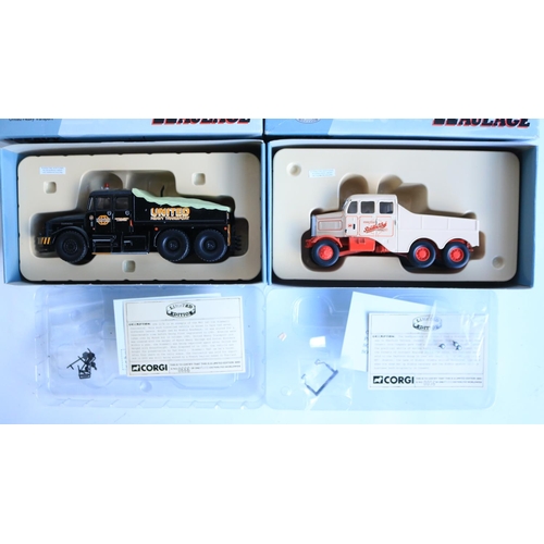 7 - Four Corgi 1/50 scale limited edition diecast Heavy Haulage series truck models to include large loa... 