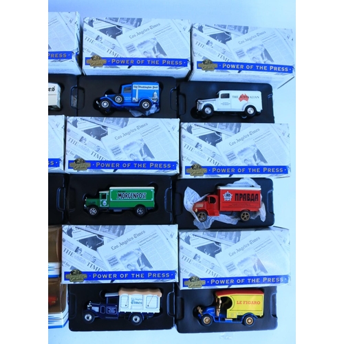 103 - Mixed collection of diecast model vehicles to include boxed Matchbox 'Powers Of The Press' and other... 