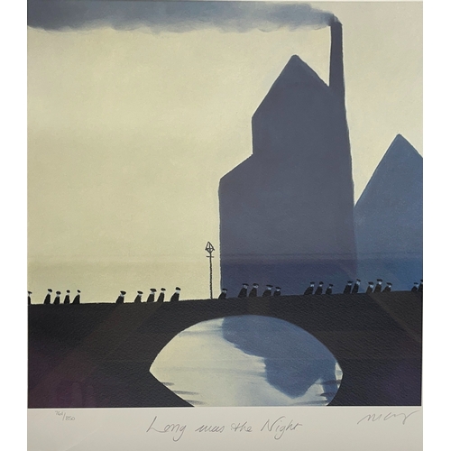 1347 - After Mackenzie Thorpe (British b.1956); 'Long was the Night' ltd. ed. colour print, signed, titled ... 