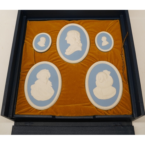 1142 - Wedgwood Jasper Portrait Medallions, 1973 Limited Edition 33/200, produced in association with the N... 