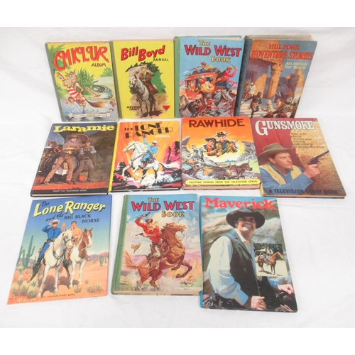 591 - Large mixed collection of Western and Cowboy annuals to inc. Buck Jones, Billy the Kid, Kit Carson, ... 