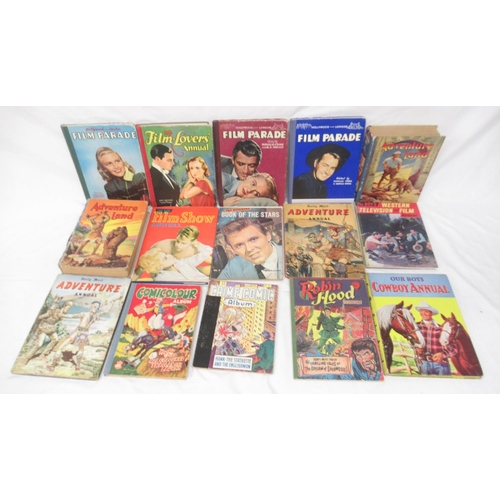 592 - Large mixed collection of children's annuals to inc. The Hotspur Book for Boys, The Wizard Book for ... 