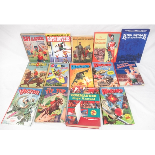 592 - Large mixed collection of children's annuals to inc. The Hotspur Book for Boys, The Wizard Book for ... 