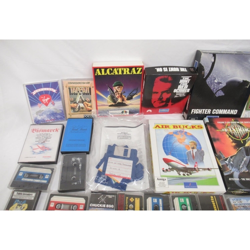 603 - Mixed collection of Amiga games & Commodore cassettes to inc. Dune II, Sid Meiers Railroad Tycoon, T... 