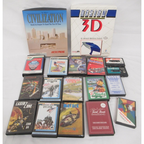 603 - Mixed collection of Amiga games & Commodore cassettes to inc. Dune II, Sid Meiers Railroad Tycoon, T... 