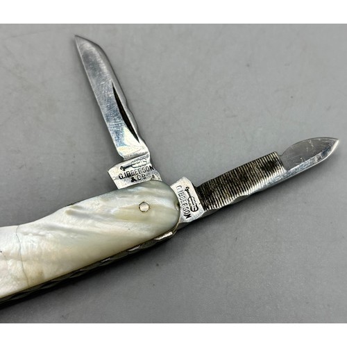 1358 - George Ibberson pocket knife, four steel blades stamped 'G.Ibberson & Co. Made in England Sheffield'... 