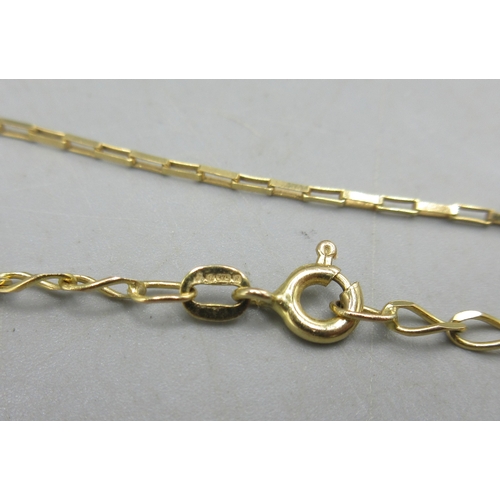 12 - Two 9ct yellow gold chains, both stamped 375, 4.95g

Shipping £23.00 plus vat (UK Only)