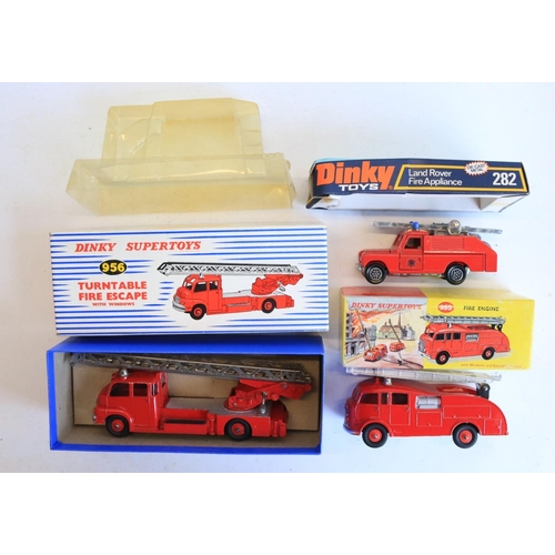 109 - Collection of vintage boxed diecast fire engine models from Corgi and Dinky to include Dinky 276 Air... 