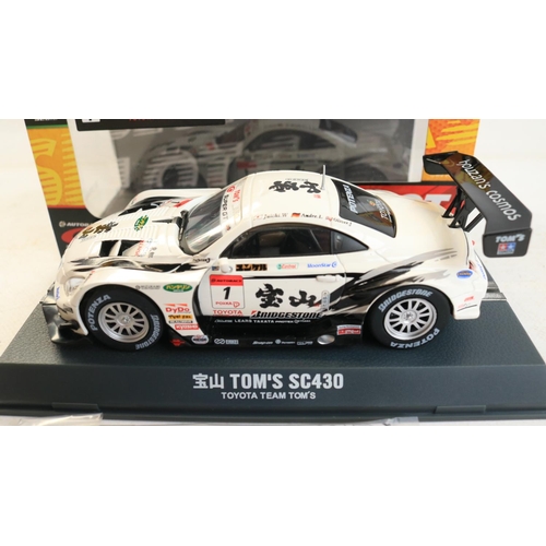 62 - Four high quality 1/32 scale slot car models to include Fly Car Models limited edition 99086 BMW M1 ... 