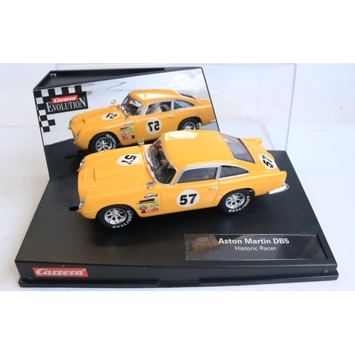 64 - Five 1/32 scale slot car models to include boxed Scalextric C3631 MGB No.21 MGCC BCV8 Championship, ... 