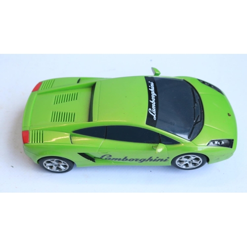 66 - Collection of previously run 1/32 scale slot car models from Scalextric and Polistil to include a bu... 