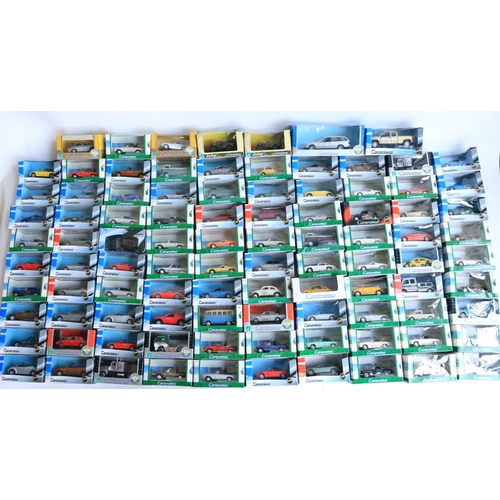 112 - Ninety seven boxed 1/43 scale diecast vehicle models from Cararama to include Lotus Europas, Mercede... 