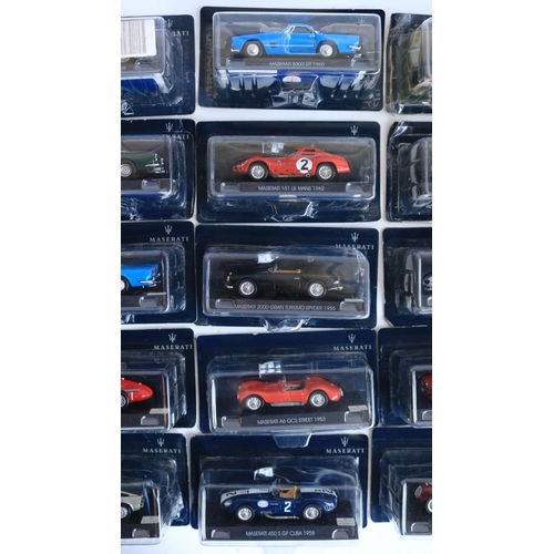 115 - Twenty six good quality 1/43 scale Maserati models to include 22 unopened/sealed, 2 opened but with ... 