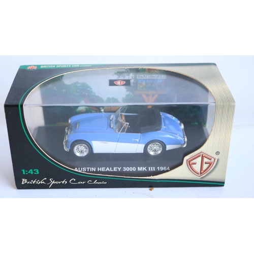 118 - Collection of diecast model sports cars and motorbikes, various scales and manufacturers to include ... 