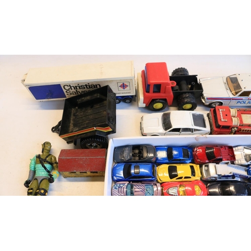 120 - Collection of unboxed mostly diecast model vehicles including vintage examples, various manufacturer... 