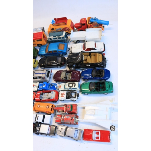 120 - Collection of unboxed mostly diecast model vehicles including vintage examples, various manufacturer... 