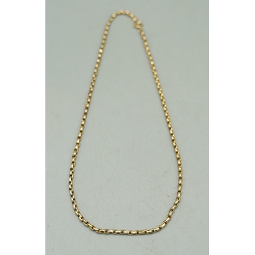 149 - 9ct yellow gold belcher chain necklace, stamped 375, 8.19g

Shipping £23.00 plus vat (UK Only)