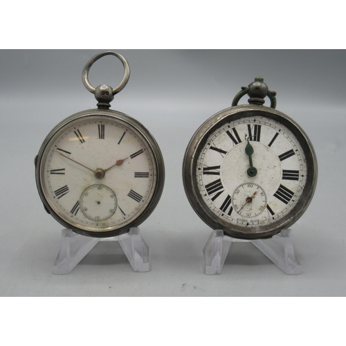 253 - Bothamley, Boston, silver key wound pocket watch, white enamel Roman dial with subsidiary seconds, e... 