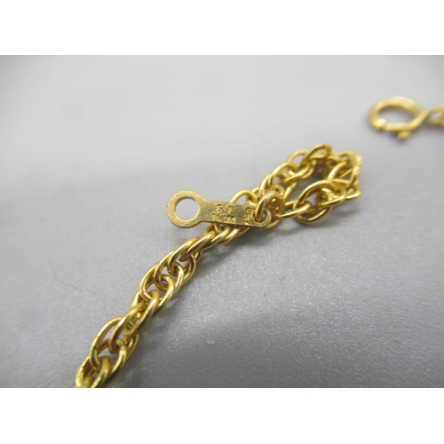 52 - 14ct yellow gold multi link necklace, stamped 14k, 6.15g

Shipping £23.00 plus vat (UK Only)