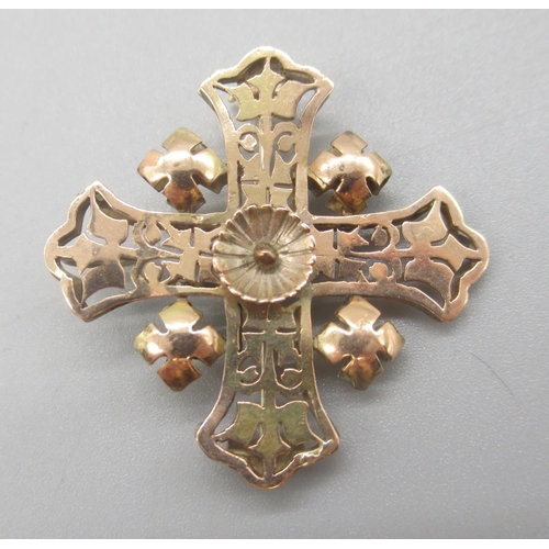 131 - Yellow metal ornate Jerusalem cross brooch, unmarked, 5.30g


Shipping £23.00 plus vat (UK Only)
Shi... 