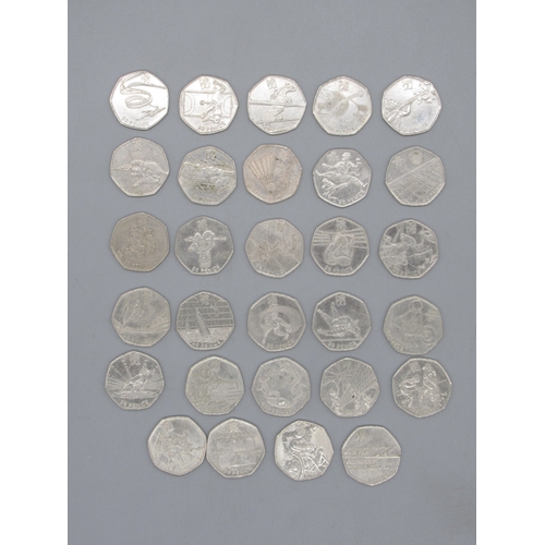 96 - Complete 29 set of 2011 Olympic 50ps

Shipping £23.00 plus vat (UK Only)