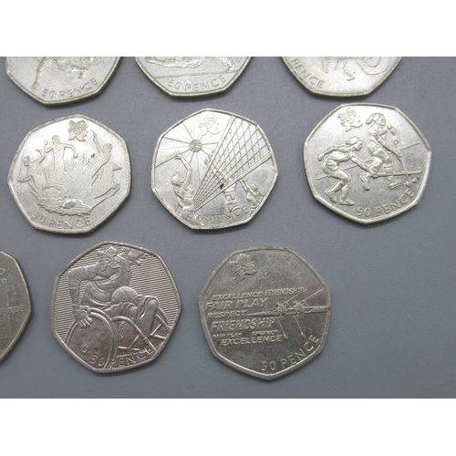 96 - Complete 29 set of 2011 Olympic 50ps

Shipping £23.00 plus vat (UK Only)