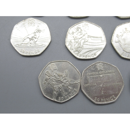 96 - Complete 29 set of 2011 Olympic 50ps

Shipping £23.00 plus vat (UK Only)