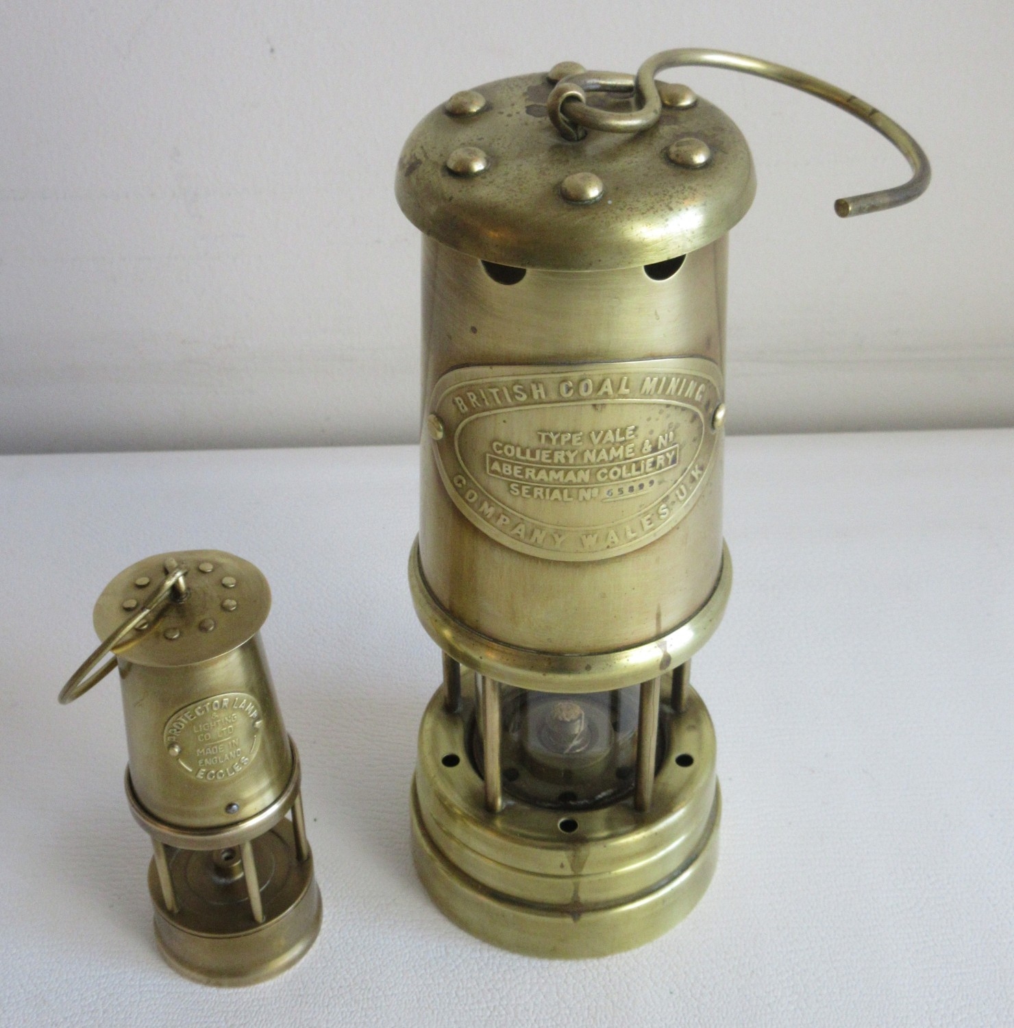 Miner Lamp British Coal Mining Company Wales U.K | eBay