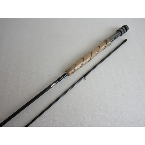 609 - A. D. McLeod of Glasgow 8' split cane Trout fly rod in two sections, complete with original canvas s... 