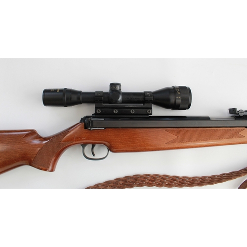 631 - Diana model 52 side lever air rifle. Made in West Germany .22caliber, A.S.I. 4x40 Super Scope platte... 