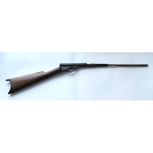 637 - Quackenbush two tone model No1 air rifle, serial number 1859, Patent June 6th 1876. A rare example o... 