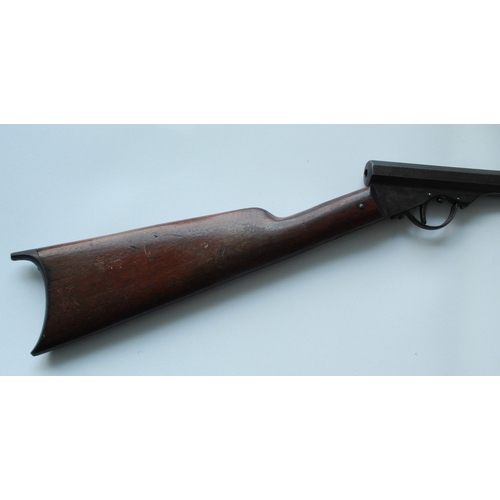 637 - Quackenbush two tone model No1 air rifle, serial number 1859, Patent June 6th 1876. A rare example o... 