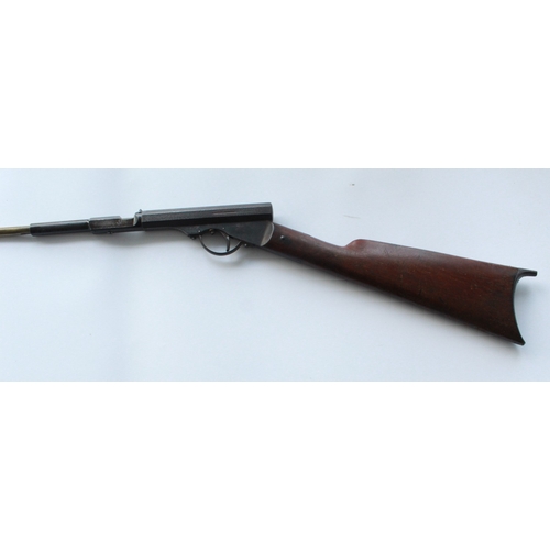 637 - Quackenbush two tone model No1 air rifle, serial number 1859, Patent June 6th 1876. A rare example o... 